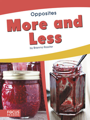 cover image of More and Less